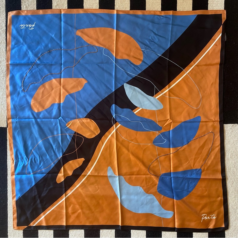Ports 100% silk scarf